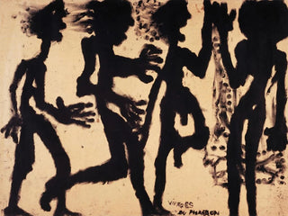 Les vierges pharaoniques - Louis Soutter — vy av konstverket