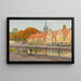 Quai à Bruges - Louis Titz — inramlat konstverk på väggen
