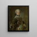 Portrait av Isaac van Rijneveld - Louis Tocqué — inramlat konstverk på väggen
