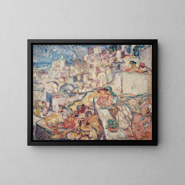 Alger, Casbahen - Louis Valtat — inramlat konstverk på väggen