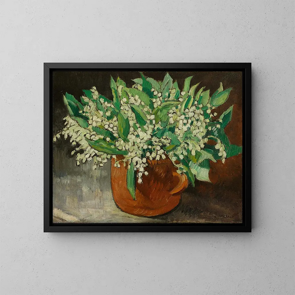 Bouquet de muguet - Louis Valtat — inramlat konstverk på väggen