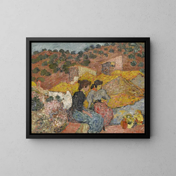 Fontaine espagnole - Louis Valtat — inramlat konstverk på väggen