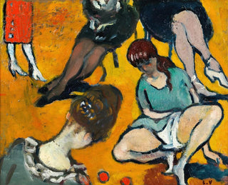 flicka som leker i skogen - Louis Valtat — vy av konstverket