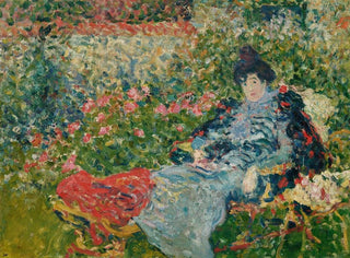 Gabrielle Valtat i trädgården - Louis Valtat — vy av konstverket