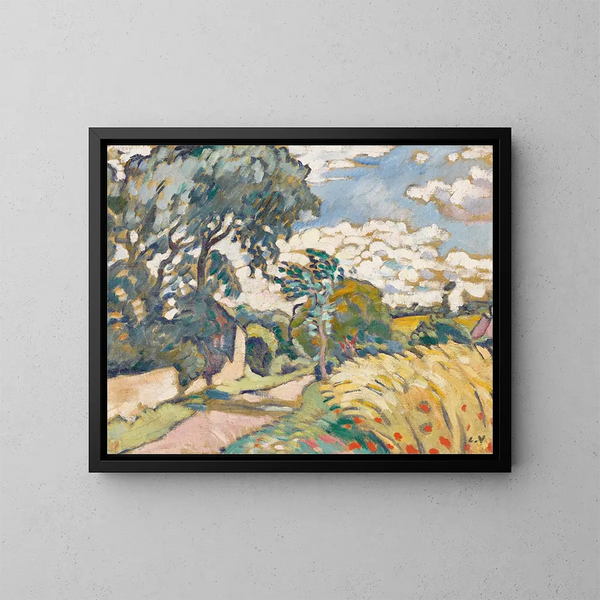 La maison au bord de la route en Normandie - Louis Valtat — inramlat konstverk på väggen