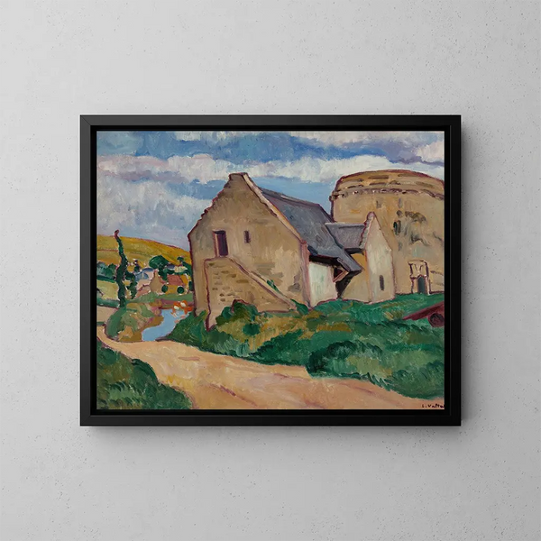 La tour en Normandie - Louis Valtat — inramlat konstverk på väggen