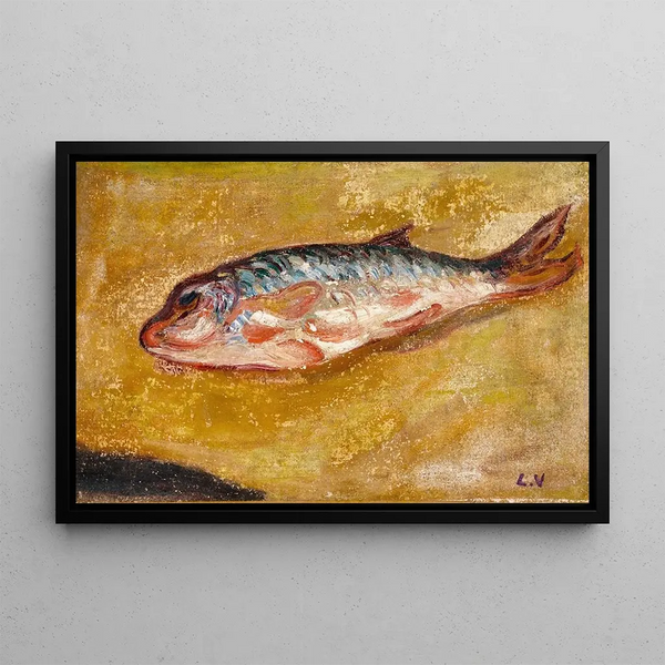 Le poisson - Louis Valtat — inramlat konstverk på väggen