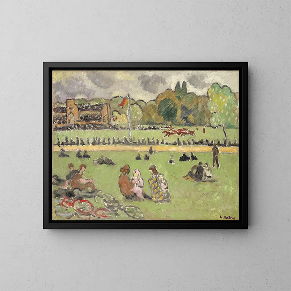 Les Courses - Louis Valtat — inramlat konstverk på väggen