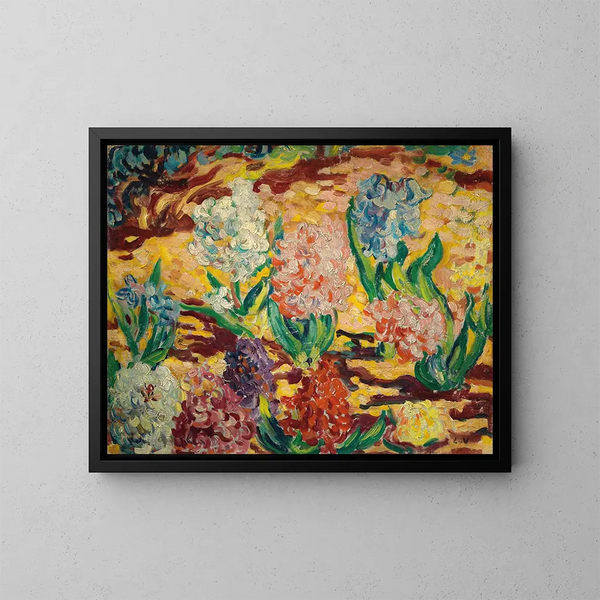 Les Jacinthes - Louis Valtat — inramlat konstverk på väggen