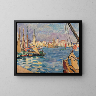 Les Sables-d'Olonne - Louis Valtat — inramlat konstverk på väggen