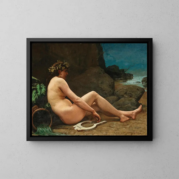 En allegori om avsked - Louis Welden Hawkins — inramlat konstverk på väggen