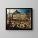 Vue de la place Saint-Pierre à Rome lors de l'élection du pape Clément VIII en 1592 - Louis de Caulery — inramlat konstverk på väggen