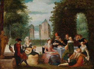 Société musicale - Louis de Caullery — vy av konstverket