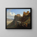 Vue du Castello di San Giuliano près de Trapani, Sicile - Louise-Joséphine Sarazin de Belmont — inramlat konstverk på väggen