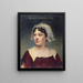 porträtt av Pauline Granger 1833-1913 Sociétaire av La Comédie-Française - Louise Abbema — inramlat konstverk på väggen
