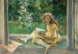 Louise Catherine Breslau - Young Girl Reading By A Window.webp