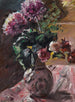 Krysantemum och rosor i en kanna - Lovis Corinth — vy av konstverket