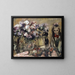 Blommor och flicka Wilhelmine - Lovis Corinth — inramlat konstverk på väggen