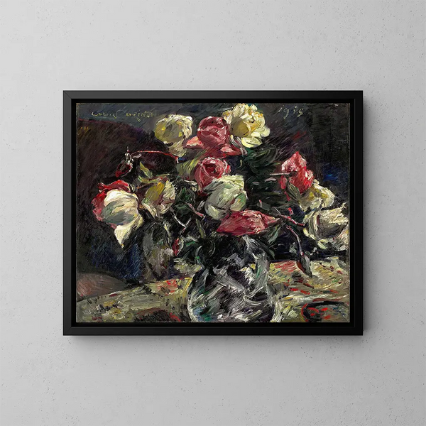 Roses d'Helle - Lovis Corinth — inramlat konstverk på väggen