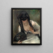 Masque dans une robe blanche - Lovis Corinth — inramlat konstverk på väggen