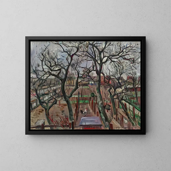 Verger en hiver - Lovis Corinth — inramlat konstverk på väggen