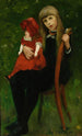 Portrait av Anna Schaumburg med en docka - Lovis Corinth — vy av konstverket