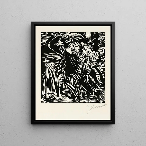 Lovis Corinth - Rckwrts gebeugter weiblicher Akt.webp