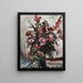 Rosa Rosen Roses roses - Lovis Corinth — inramlat konstverk på väggen
