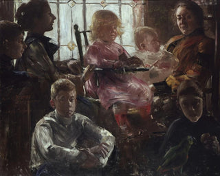 La famille du peintre Fritz Rumpf - Lovis Corinth — vy av konstverket