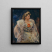 La chanteuse Frieda Halbe - Lovis Corinth — inramlat konstverk på väggen