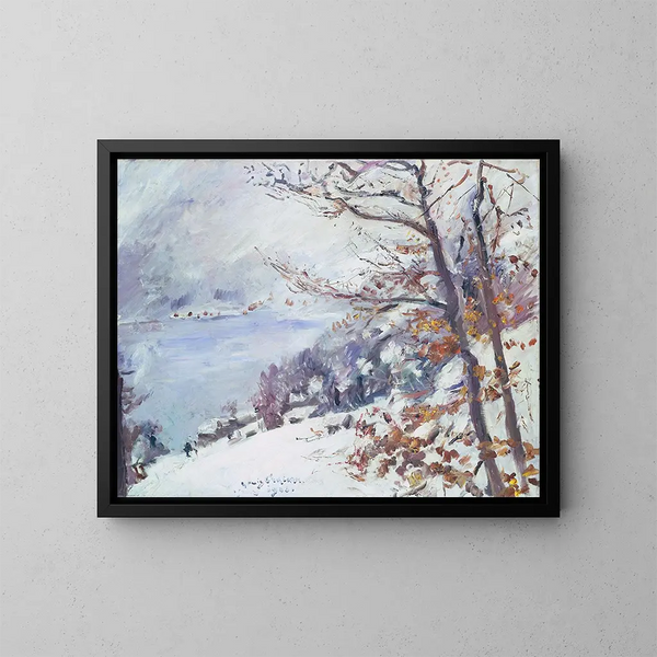 Walchensee en hiver - Lovis Corinth — inramlat konstverk på väggen