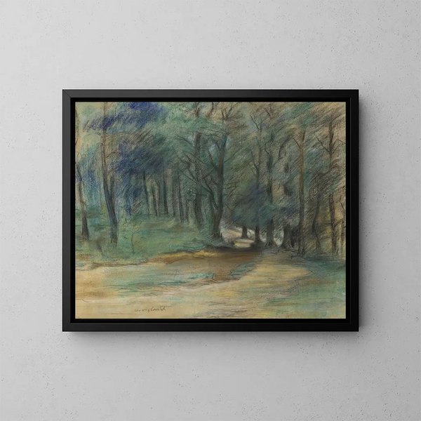 Sentier forestier - Lovis Corinth — inramlat konstverk på väggen