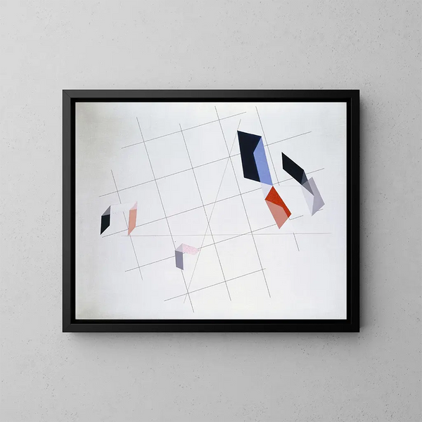 L IV - László Moholy-Nagy — inramlat konstverk på väggen