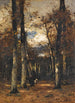 Skog i Fontainebleau - László Pál — vy av konstverket