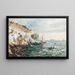 La corniche du Pont de la Fausse Monnaie Marseille - Luc Raphael Ponson — inramlat konstverk på väggen
