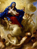 La Vierge à l'Enfant avec les âmes du Purgatoire - Luca Giordano — vy av konstverket