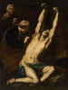 Saint Sébastien som vårdas av heliga Irène - Luca Giordano — vy av konstverket