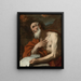 Saint Jérôme - Luca Giordano — inramlat konstverk på väggen