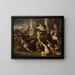 L'Enlèvement des Sabines - Luca Giordano — inramlat konstverk på väggen
