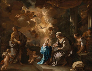 L'Éducation de la Vierge - Luca Giordano — vy av konstverket
