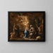 L'Éducation de la Vierge - Luca Giordano — inramlat konstverk på väggen