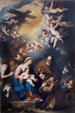 La Sainte Famille vénérée par Saint Antoine de Padoue - Luca Giordano — vy av konstverket