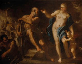 Venus i Vulcans smedja - Luca Giordano — vy av konstverket