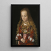 En prinsessa av Sachsen - Lucas Cranach den äldre — inramlat konstverk på väggen