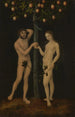 Adam och Eva - Lucas Cranach den äldre — vy av konstverket