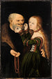 En olycklig par - Lucas Cranach den äldre — vy av konstverket