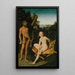Apollon och Diana - Lucas Cranach den äldre — inramlat konstverk på väggen