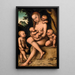 Charité - Lucas Cranach den äldre — inramlat konstverk på väggen
