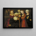 Hercule med Omfale - Lucas Cranach den äldre — inramlat konstverk på väggen