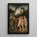 Jugement de Pâris - Lucas Cranach l'Ancien — inramlat konstverk på väggen